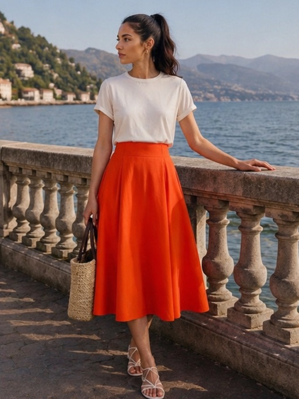 Mango pleated midi skirt bloggers favorite